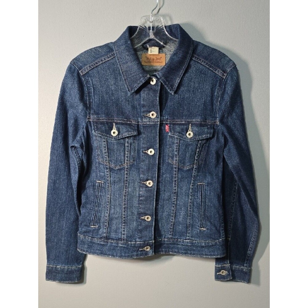 Levi's Jacket Women's Size Small Blue Denim Trucker Jean Jacket 2012